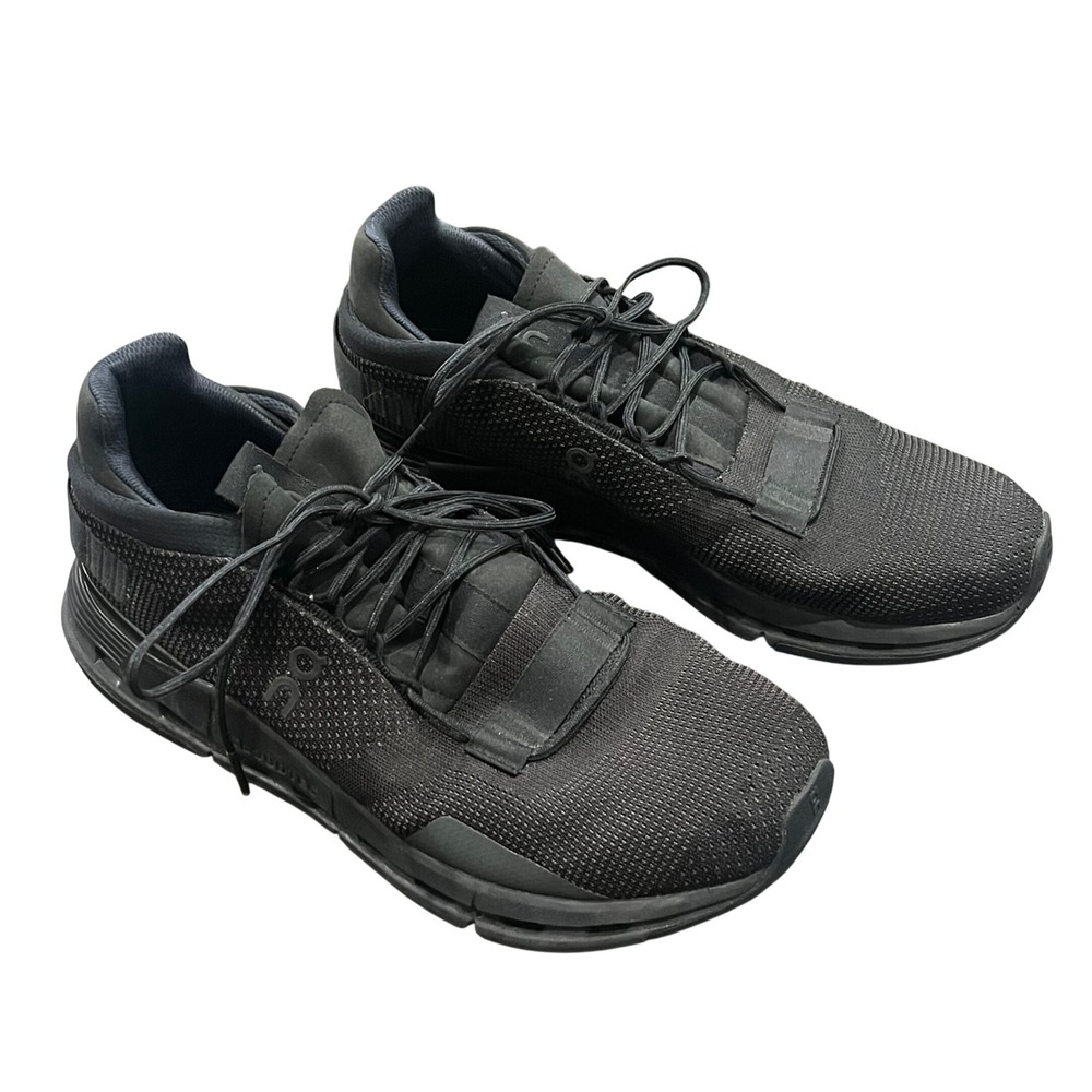 On Running Cloudnova Sneakers Mens‎ 10 Black CloudTec Cushion Comfort Athleisure